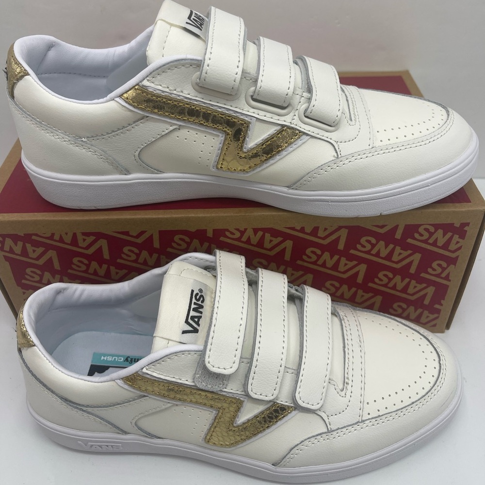 Vans WMNS Lowland Cc Velcro (Metallic V) Marshmallow/Gold Sneakers 
VN0A5DY89QT - Picture 2 of 16